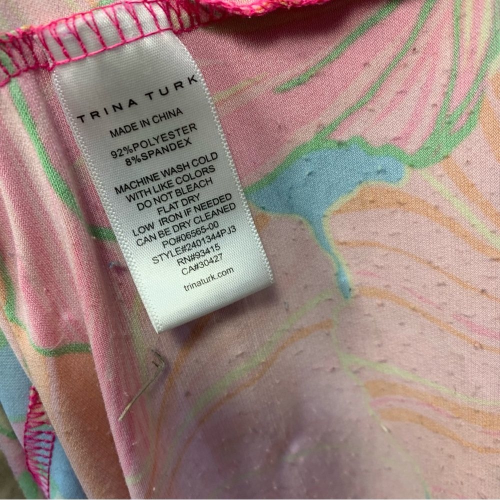 Trina Turk Milan Ginko Maxi Halter Tropical Floral Dress - Picture 4 of 12